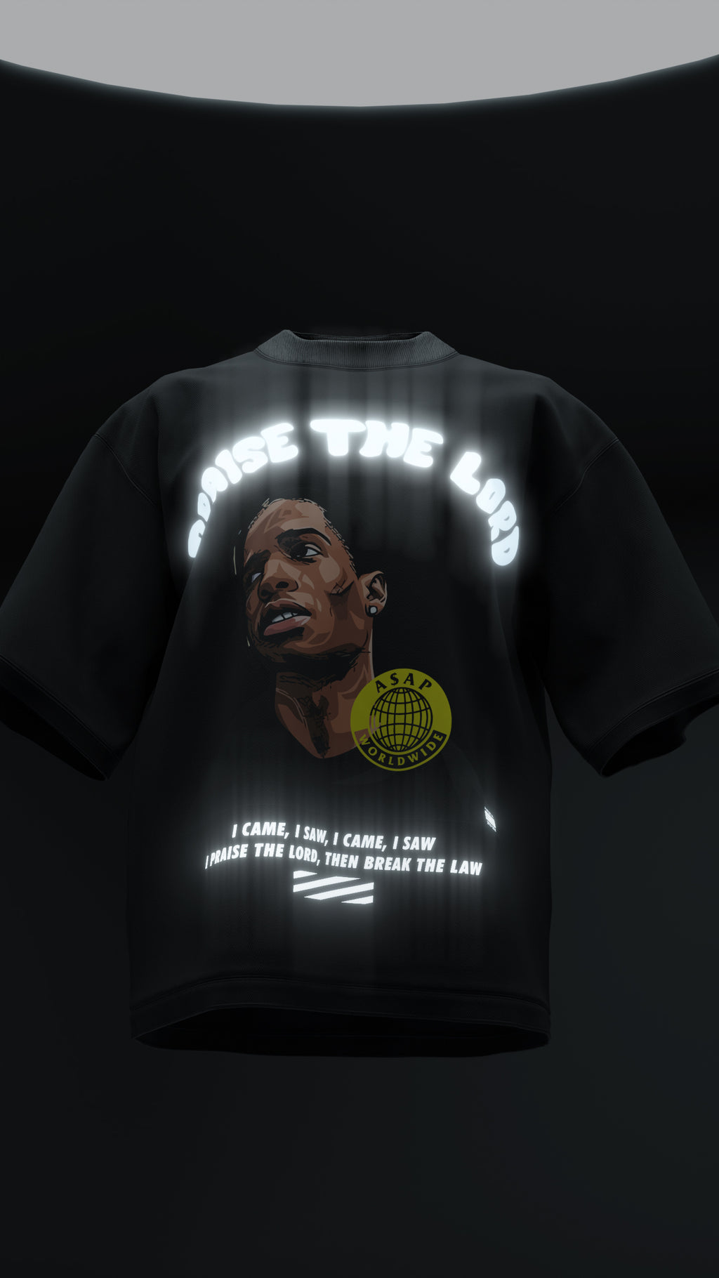 ASAP Rocky Reflective Oversized Tee