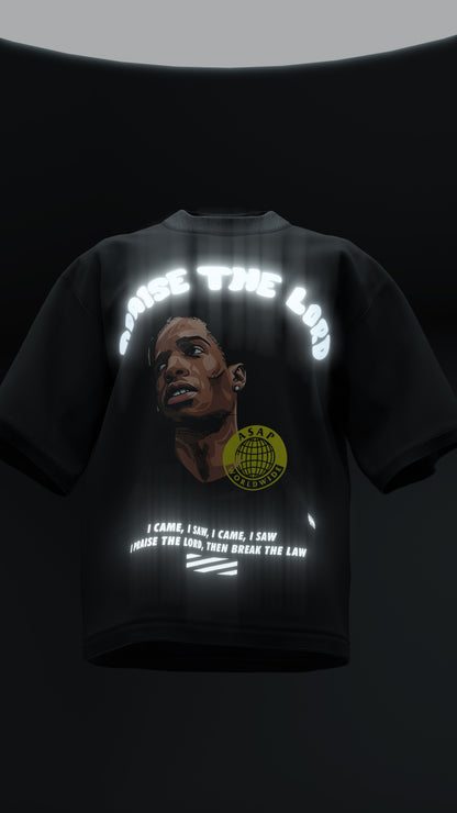 ASAP Rocky Reflective Oversized Tee