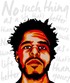 J cole - Biography Oversized Tee