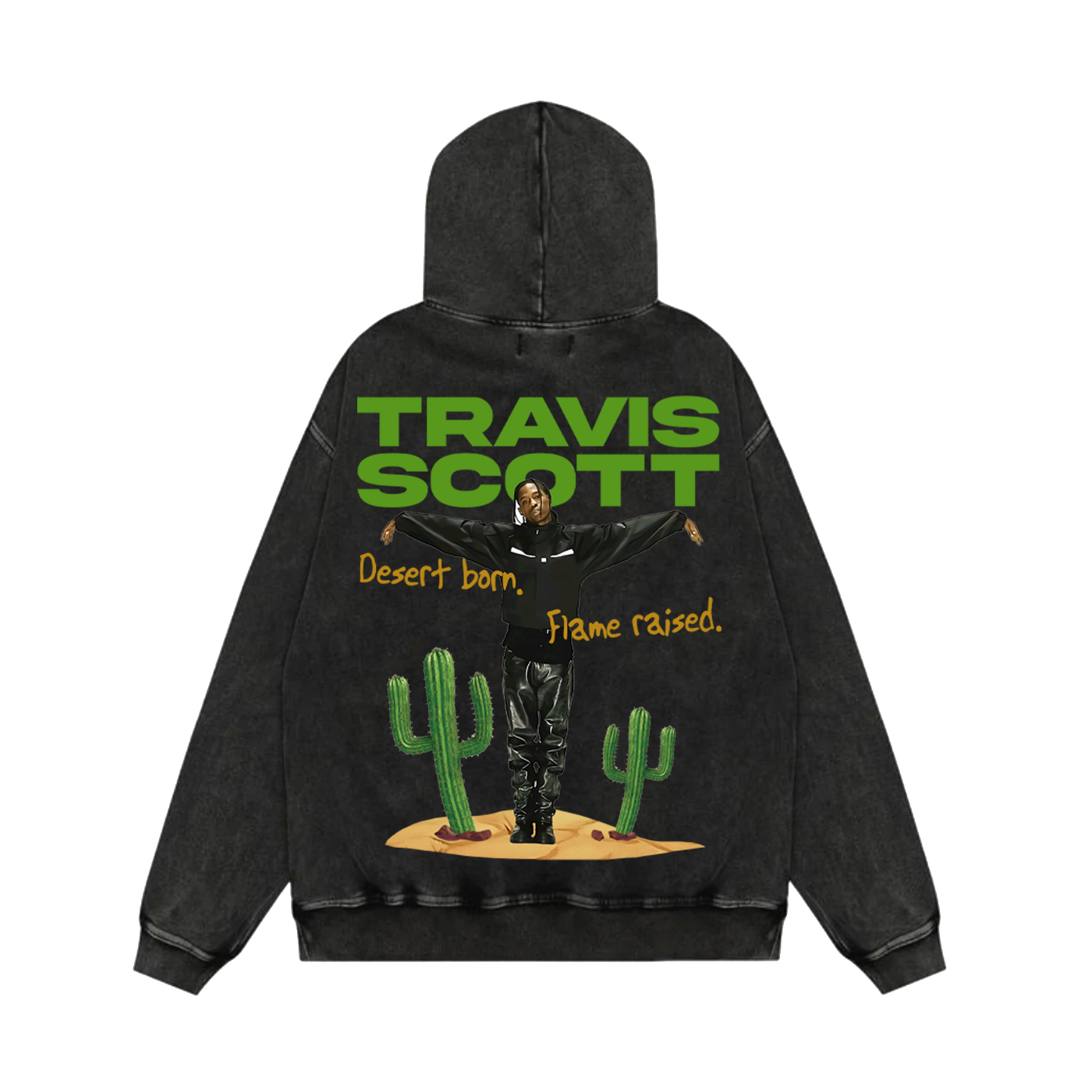 Cactus Flame Oversized Hoodie