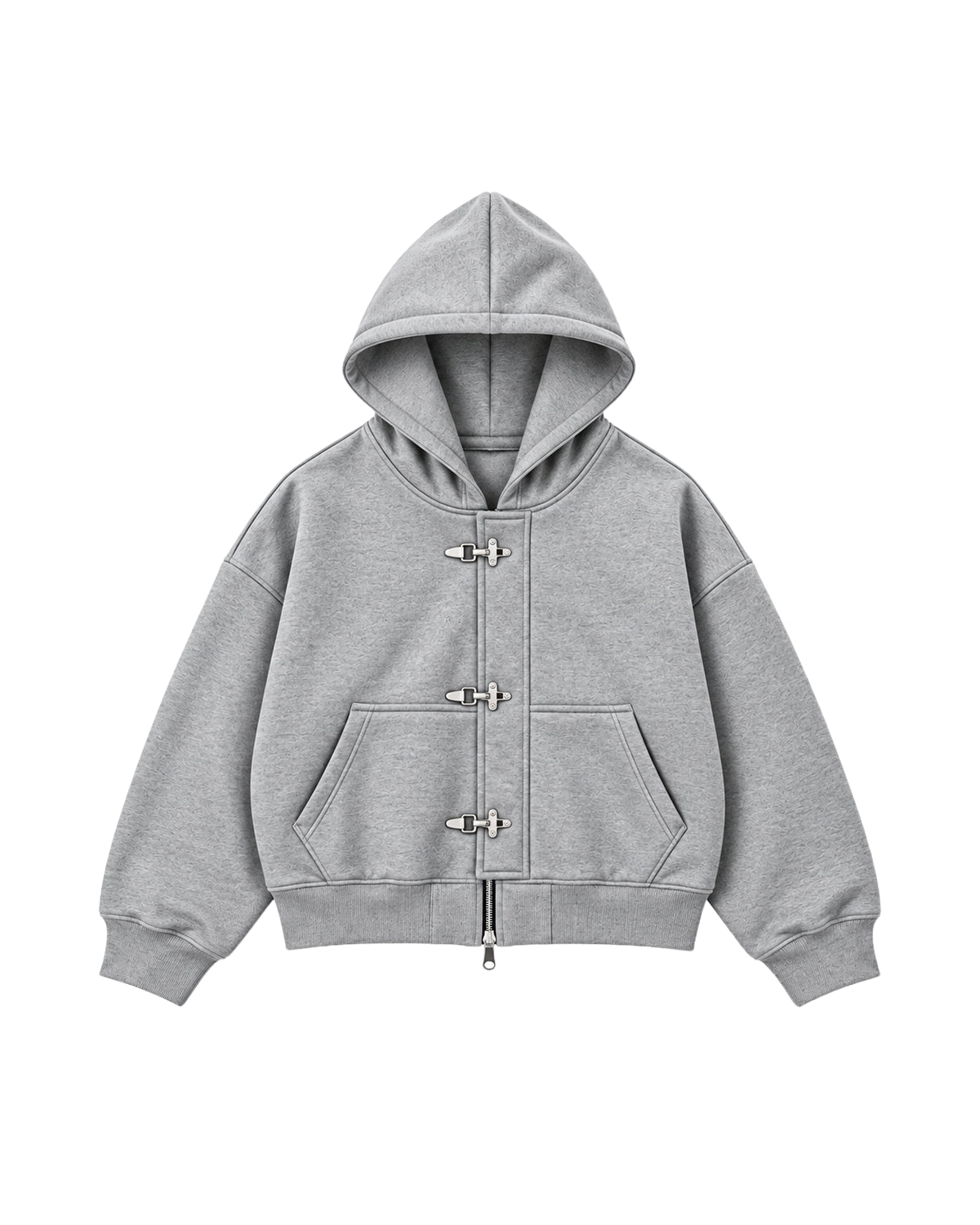 Grey Clasp Wraith Hoodie