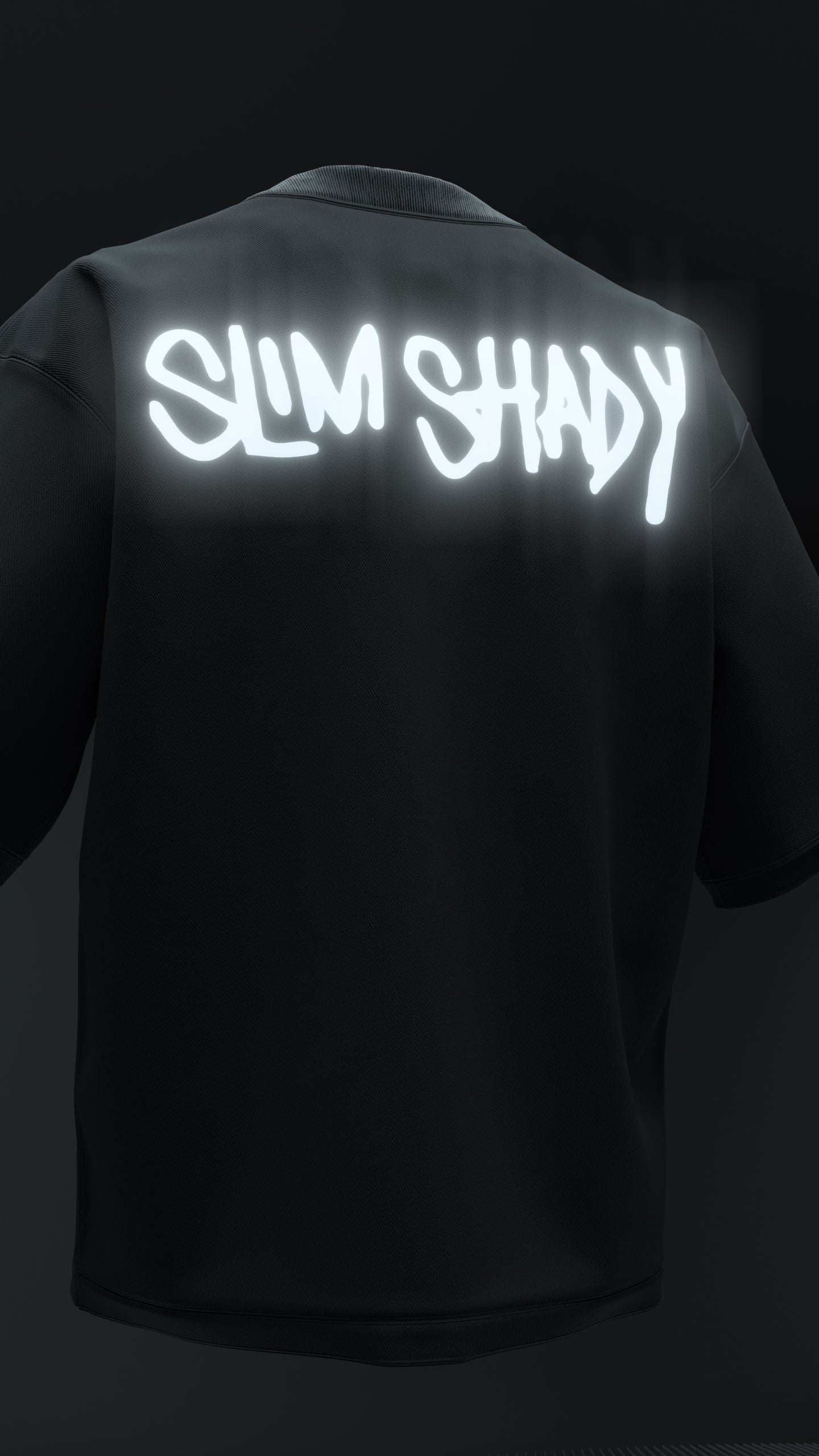 Slim Shady Reflective Oversized Tee