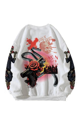 Guns N Roses Designed Oversized Sweatshirt