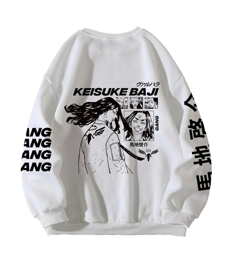 Keisuke Baji Designed Oversized Sweatshirt