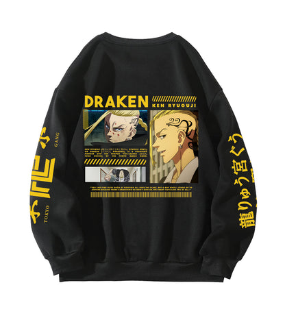 Draken Kun Oversized Designed Sweatshirt