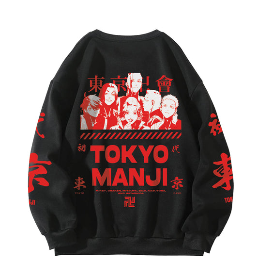 Tokyo Manji Designed Oversized Sweatshirt