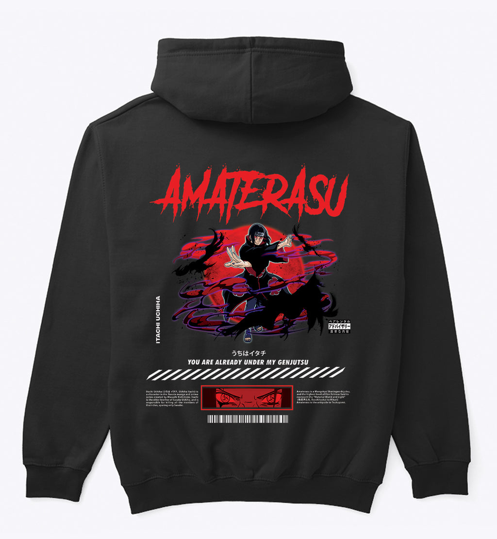 Amaterasu Itachi Design Hoodie