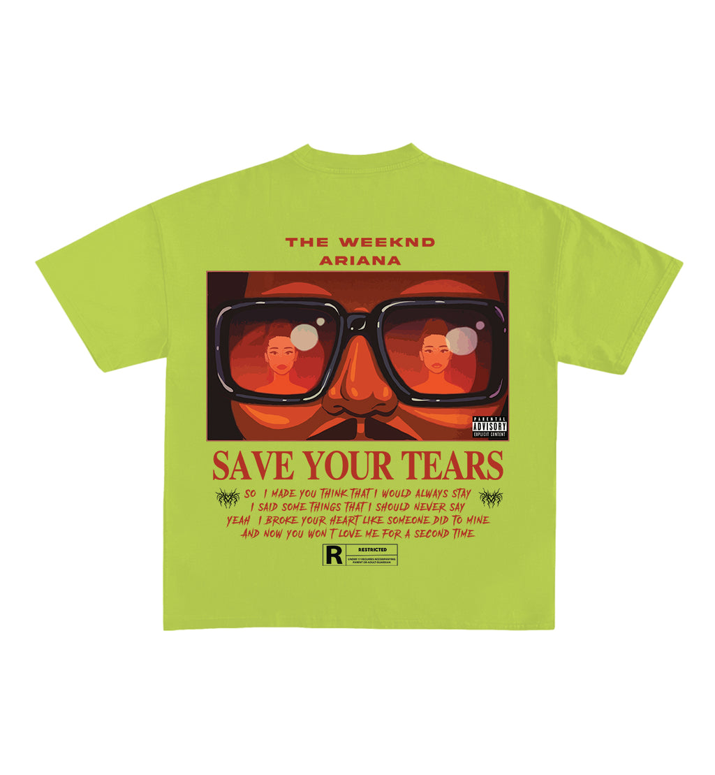 Save Your Tears Designed Oversized Tee