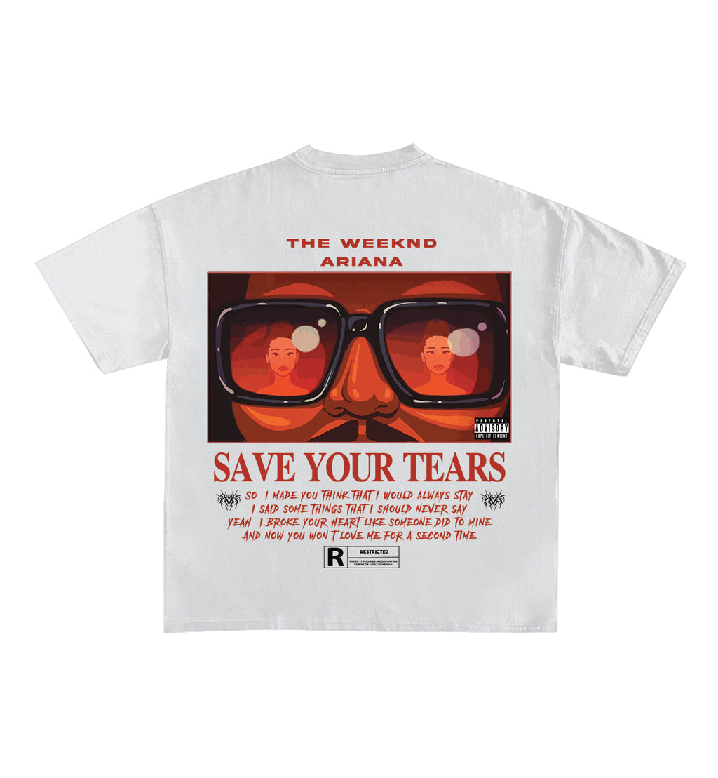Save Your Tears Designed Oversized Tee