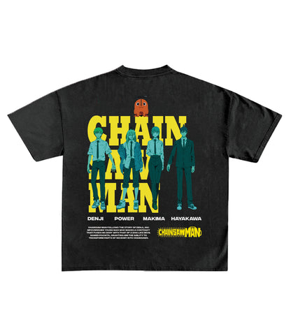 Chainsaw Man Designed Oversized Tee