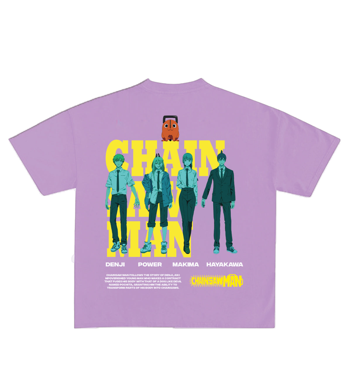 Chainsaw Man Designed Oversized Tee