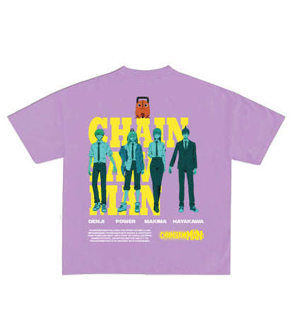 Chainsaw Man Designed Oversized Tee