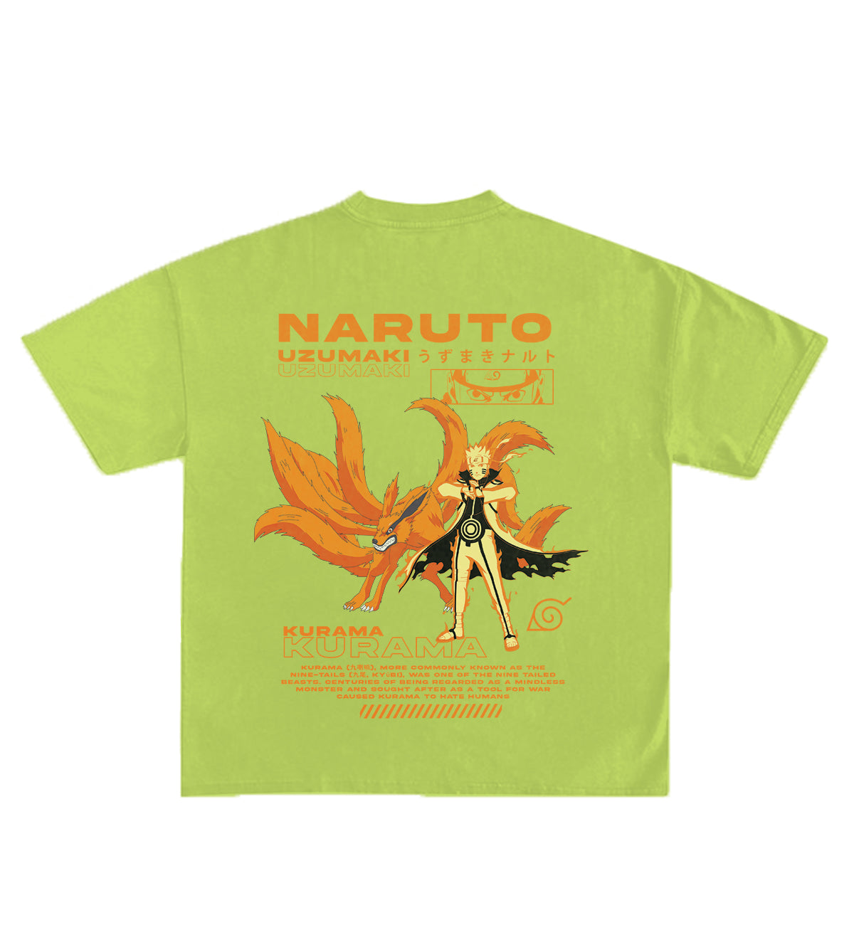 Naruto Designed Oversized Tee