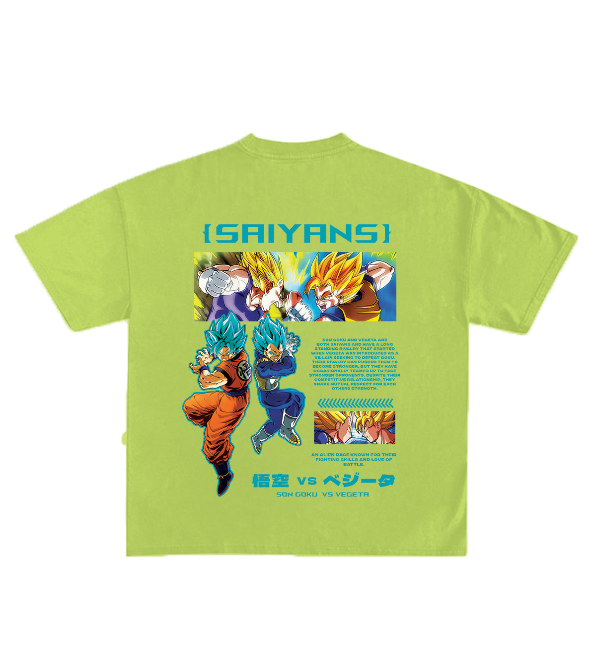 Saiyansi Designed Oversized T-Shirt