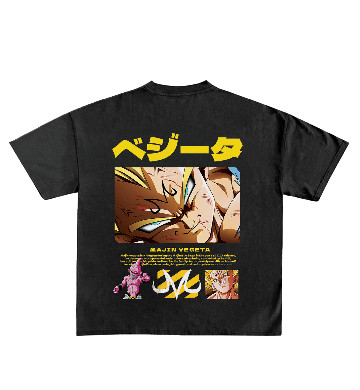 Vegeta Designed Oversized T-Shirt