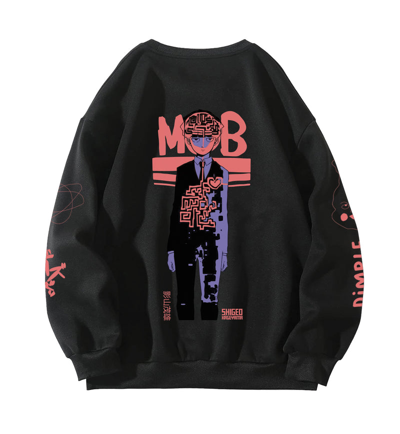 Mob Psycho Designed Oversized Sweatshirt