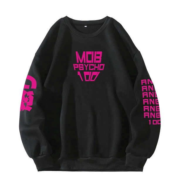 Mob Psycho Crazy Designed Oversized Sweatshirt