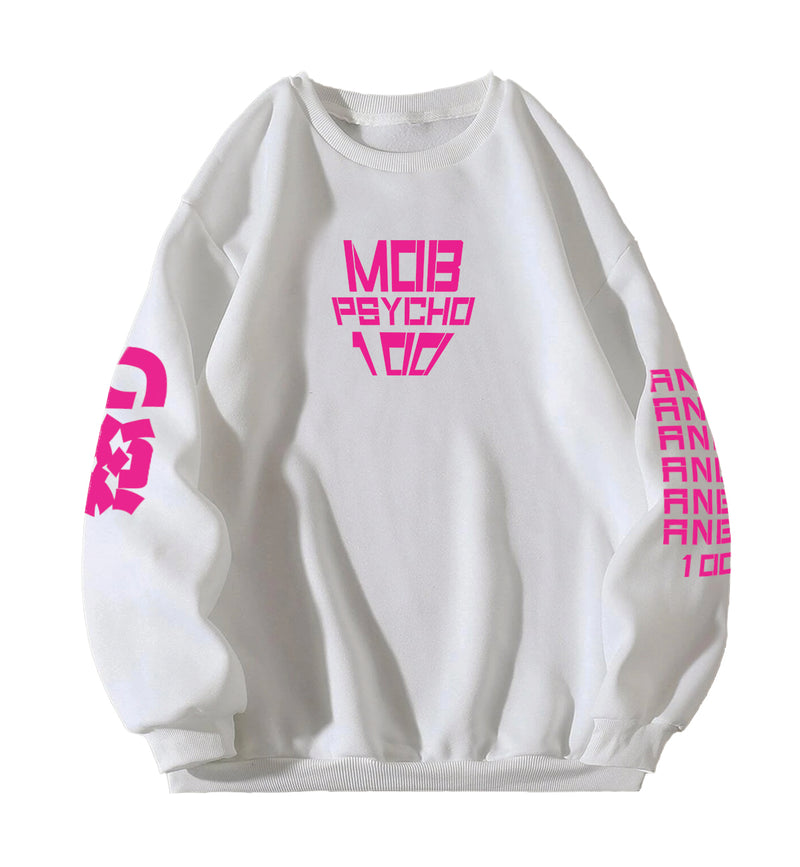 Mob Psycho Crazy Designed Oversized Sweatshirt